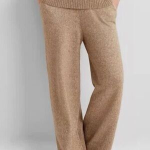 State of Day Tan Wide Leg Knit Women's Pants